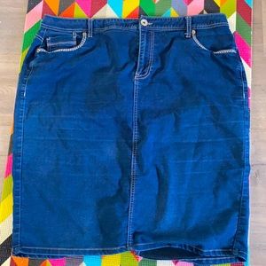 Cato Jean Pencil Skirt